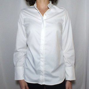 Collarless Button Down Shirt